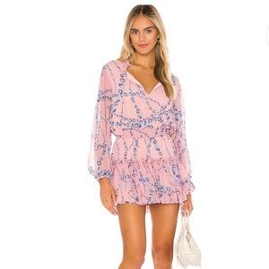 Misa Los Angeles Pink Floral Amalya Dress